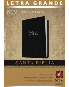 Biblia NTV Edicion Personal Letra Grande Imitacion Piel Negro