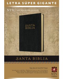Biblia NTV Edicion Letra Super Gigante Tapa Dura Negro Tamaño Extra Grande