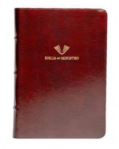 Biblia del Ministro RVR1960 Edición Ampliada, Imitacion Piel, Color Caoba