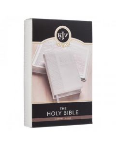 Biblia KJV Imitacion Piel, Tamaño Compacto, Color Blanco