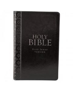 Biblia (KJV) King James Version, Tamaño Manual, Imitacion Piel Color Negro con Indice