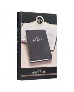 Biblia KJV, Imitacion Piel, Tamaño Manual, Edicion Regalo, Color Negro