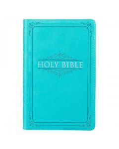 Biblia NKJ Tamaño Manual Sentipiel Color Aqua