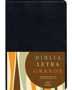 Biblia Rvc Imitacion Piel Letra Grande Tamaño Manual Color Negro