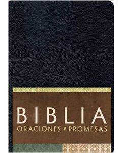 Biblia RVC Oraciones Y Promesas Imitacion Piel Negro Tamaño Manual
