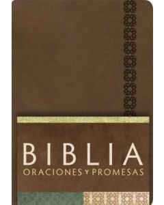 Biblia RVC Oraciones Y Promesas Imitacion Piel Cafe Tamaño Manual Indice