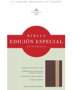 Biblia RVR60 Edicion Especial Referencias Piel Especial Bronce Tostado Tamaño Manual