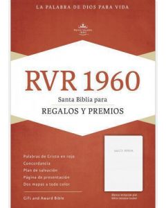 Biblia RVR60 Regalos y Premios Imitacion Piel Blanco