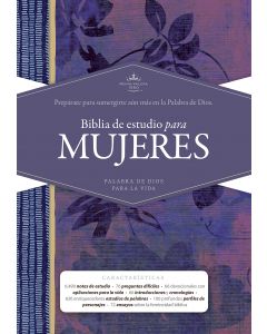 Biblia RVR60 Mujeres Estudio Tapa Dura Purpura