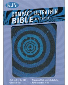 Bible KJV Ultrathin Teens Imitation Leather Blue Vortex