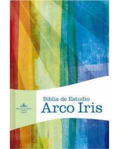 Bibla RVR60 Arco Iris Estudio Piel Fabricada Negro Indice