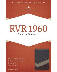 Biblia RVR60 Referencias Imitacion Piel Marron Tostado Bronceado