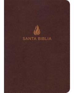 Biblia Letra Grande Tamaño Manual con Referencias, Reina-Valera 1960, Piel Fabricada, Marrón