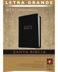 Biblia NTV Edición Personal Letra Grande Imitacion Piel Negro Indice