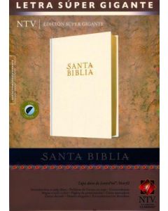Biblia NTV Edicion Super Gigante Letra Super Gigante Tapa Dura Blanco Indice