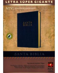 Biblia NTV Edicion Super Gigante Letra Super Gigante Tapa Dura Negro Indice