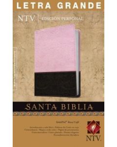 Biblia NTV Edición Personal Letra Grande Imitacion Piel Rosa Cafe