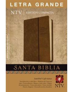 Biblia NTV Edicion Compacta Letra Grande Imitación Piel Café