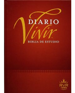 Biblia RVR60 Diario Vivir Estudio Tapa Dura Cafe Tamaño Grande