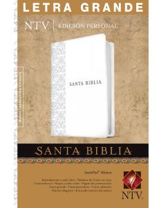 Biblia NTV Edicion Personal Letra Grande Imitacion Piel Blanca Indice