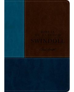 Biblia de estudio Swindoll NTV, sentipiel tres tonos, canto plata