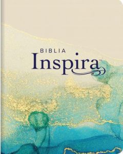 Biblia Inspira NTV: Imitacion piel, color beige canto dorado, La Biblia que inspira tu creatividad
