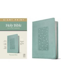 Biblia en ingles NLT Tamaño Manual, Letra Grande, Sentipiel Color Teal, Filament Edition