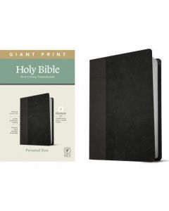 Biblia en ingles NLT Tamaño Manual, Letra Grande, Sentipiel Color Negro, Filament Edition