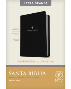 Biblia NTV, Tamaño Grande, Edición De Referencia Ultrafina, Letra Grande, Semi-Piel, Color Negro