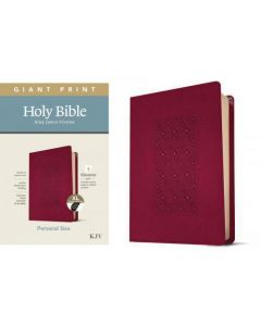 Biblia KVJ Tamaño Manual, Imitacion Piel, Color Cranberry con Indice