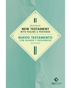 Nuevo Testamento con Salmo y Proverbios, Bilingue Version Nueva Traduccion Viviente (NTV/NLT) Portada Rustico, Tamaño Manual Color Verde