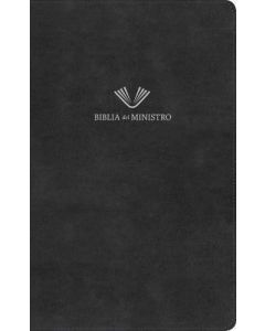 Biblia Para Ministro Version Reina Valera 1960 Ultrafina, Imitacion Piel, Color Negro, Canto Dorado