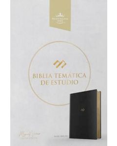 Biblia temática de estudio, RVR 1960 Piel Genuina. Color Negro