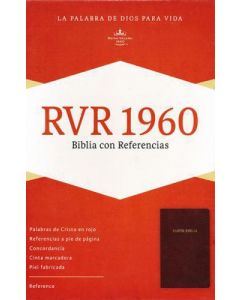 Biblia RVR60 Referencias Imitacion Piel Vino Tamaño Manual Indice