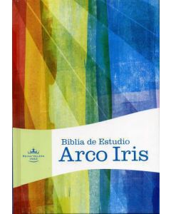 Biblia RVR60 Arco Iris Estudio Tapa Dura Tamaño Grande