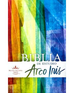 Biblia RVR60 Arco Iris Estudio Tapa Dura Tamaño Grande Indice