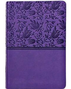 Bible NKJV Compact Ultrathin Imitation Leather Purple