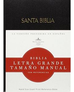 Biblia RVR60 Letra Grande Tamaño Manual Referencias Tapa Dura Negro