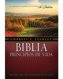 Biblia RVR60 Principios De Vida Tapa Dura Tamaño Manual Charles Stanley