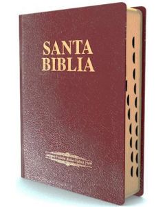 Biblia RVR09 Letra Grande Tamaño Manual Referencias Imitacion Piel Vino Indice