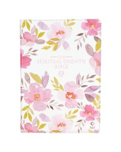 Biblia NLT Imitacion Piel, Color Rosa - Crecimiento Espiritual/ Spiritual Growth Bible