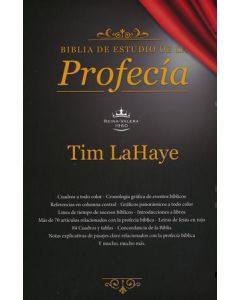 Biblia RVR60 Profecia Estudio Imitacion Piel Negro Indice Tim Lahaye