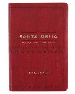 Biblia NVI, Tamaño Manual, Imitacion Piel, Color Vino