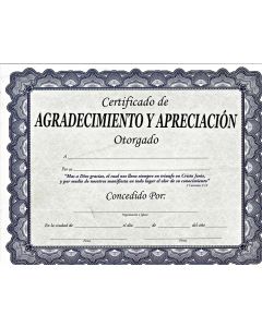 Certificado De Agradecimiento Y Apreciacion - 2 Corintios 2:14
