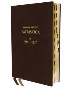 Biblia de Estudio RVR, Patristica Imitacion Piel, Color Marron con Indice
