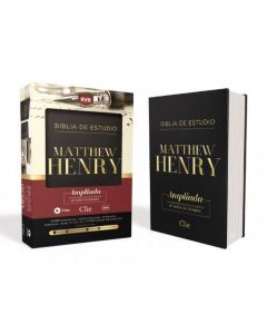 Biblia Mattew Henry RVR, Piel Italiana, Color Negro, Canto Dorado