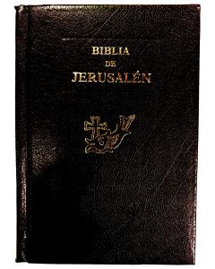 Biblia Jerusalen Aumentada Tamaño Bolsillo Tapa Dura Cafe Oscuro