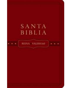 Biblia RVR60 Tamaño Manual Referencia Imitacion Piel Vino
