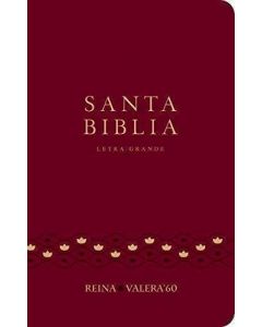 Biblia RVR60 Tamaño Manual Letra Grande Vinil Vino