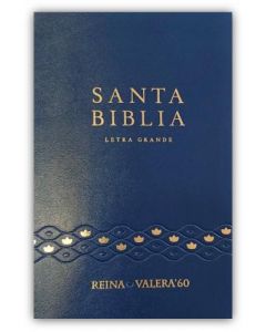 Biblia RVR60 Letra Grande Tamaño Manual Vinil Azul
